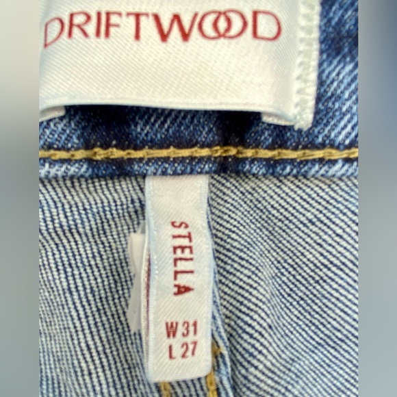 Driftwood Stella Floral Embroidered Jeans Size 31/27 - Picture 9 of 11